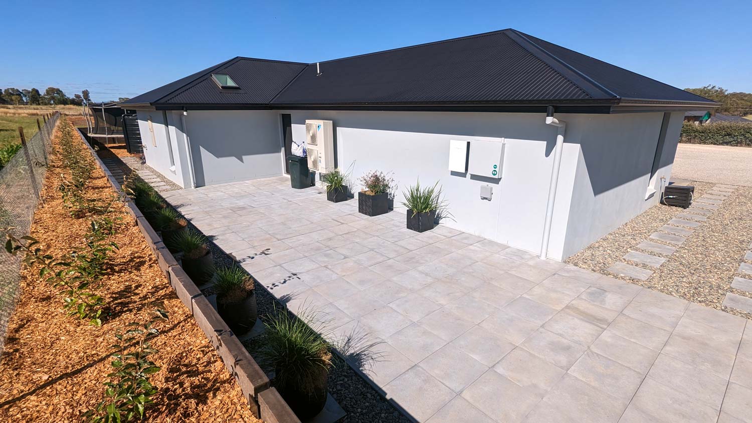 Retaining wall and paving project in Tamworth NSW